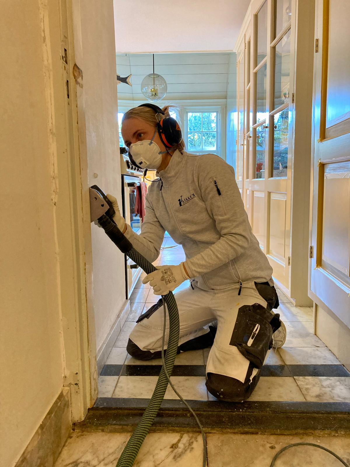 Lilli aan het werk