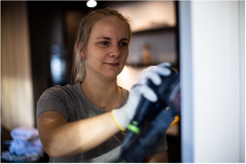 Lilli aan het werk